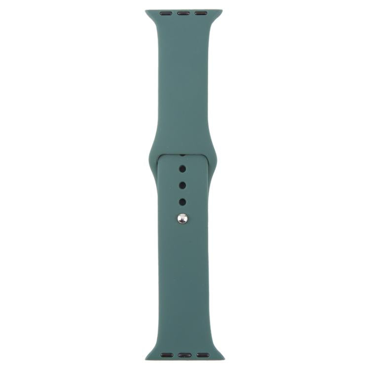 For Apple Watch 42mm / 41mm / 40mm / 38mm xDfind Solid Color Silicone Sports Watch Band(Dark Green) by xDfind