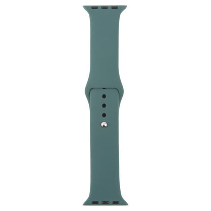 For Apple Watch 42mm / 41mm / 40mm / 38mm xDfind Solid Color Silicone Sports Watch Band(Dark Green) by xDfind