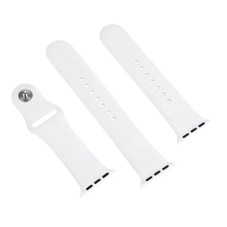 For Apple Watch 42mm / 41mm / 40mm / 38mm xDfind Solid Color Silicone Sports Watch Band(White) by xDfind