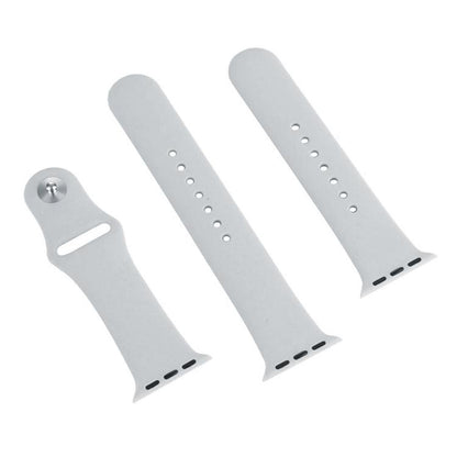 For Apple Watch 42mm / 41mm / 40mm / 38mm xDfind Solid Color Silicone Sports Watch Band(Light Grey) by xDfind