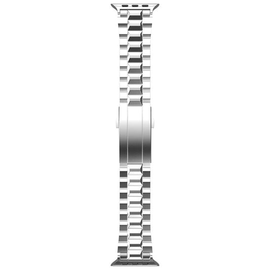 For Apple Watch 46mm / 49mm / 45mm / 44mm T-shaped Turtle Buckle Detachable Titanium Watch Band(Silver) by bashfashion