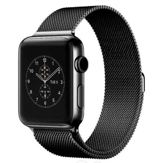 For Apple Watch 46mm / 49mm / 45mm / 44mm xDfind Milanese Loop Magnetic Metal Watch Band(Black) by xDfind