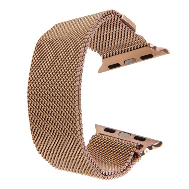 For Apple Watch 46mm / 49mm / 45mm / 44mm xDfind Milanese Loop Magnetic Metal Watch Band(Rose Gold) by xDfind