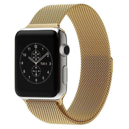 For Apple Watch 42mm / 41mm / 40mm / 38mm xDfind Milanese Loop Magnetic Metal Watch Band(Gold) by xDfind