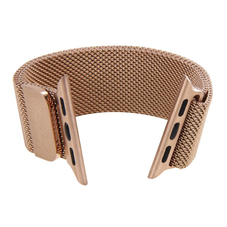 For Apple Watch 42mm / 41mm / 40mm / 38mm xDfind Milanese Loop Magnetic Metal Watch Band(Rose Gold) by xDfind