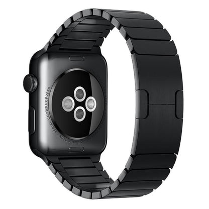 For Apple Watch 46mm / 49mm / 45mm / 44mm xDfind One Bead Stainless Steel Watch Band(Black) by xDfind
