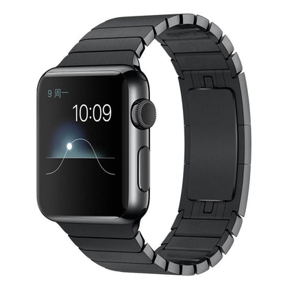 For Apple Watch 42mm / 41mm / 40mm / 38mm xDfind One Bead Stainless Steel Watch Band(Black) by xDfind