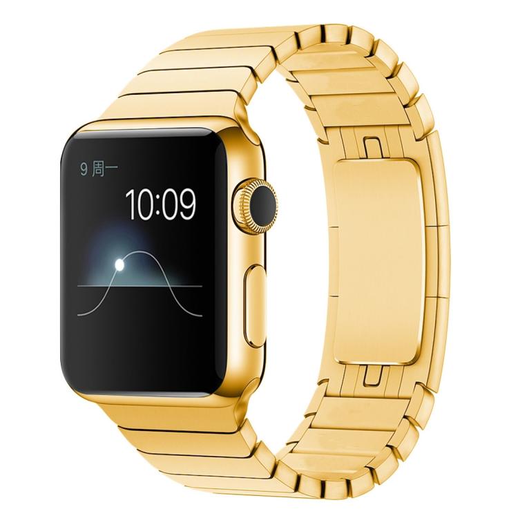 For Apple Watch 42mm / 41mm / 40mm / 38mm xDfind One Bead Stainless Steel Watch Band(Gold) by xDfind