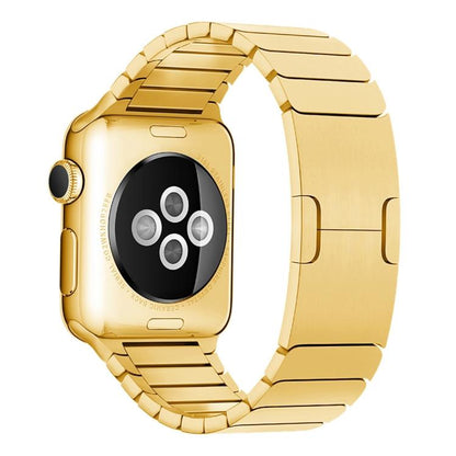 For Apple Watch 42mm / 41mm / 40mm / 38mm xDfind One Bead Stainless Steel Watch Band(Gold) by xDfind