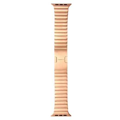 For Apple Watch 42mm / 41mm / 40mm / 38mm xDfind One Bead Stainless Steel Watch Band(Rose Gold) by xDfind