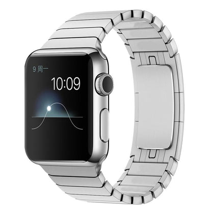 For Apple Watch 42mm / 41mm / 40mm / 38mm xDfind One Bead Stainless Steel Watch Band(Silver) by xDfind