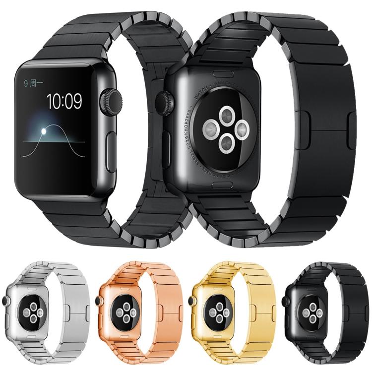 For Apple Watch 46mm / 49mm / 45mm / 44mm xDfind One Bead Stainless Steel Watch Band(Black) by xDfind