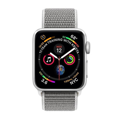 For Apple Watch 42mm / 41mm / 40mm / 38mm xDfind Nylon Loop Hook and Loop Fastener Watch Band(Seashell) by xDfind