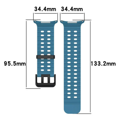 For Samsung Galaxy Watch Ultra 47mm / Ultra 2025 xDfind Ocean Hole Dual Buckle Silicone Watch Band(Gray Green) by xDfind