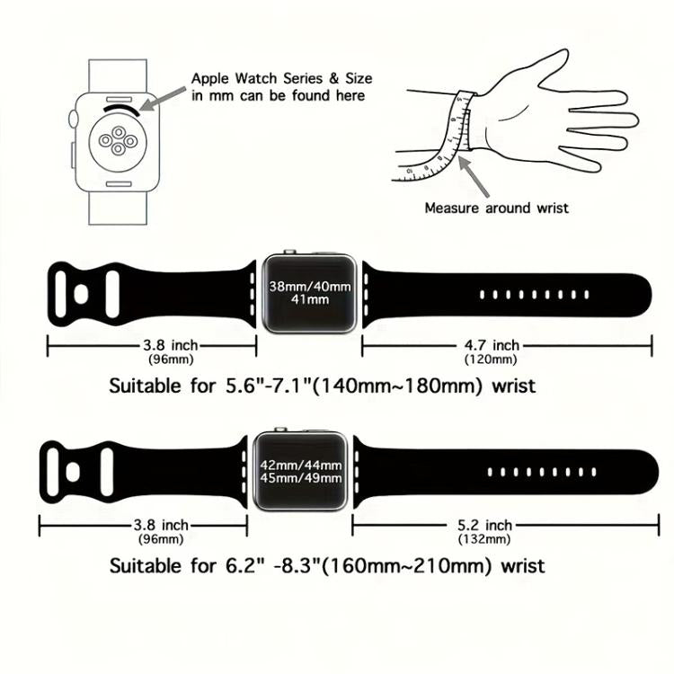 For Apple Watch 42mm / 41mm / 40mm / 38mm xDfind Butterfly Buckle Silicone Watch Band(Dark Blue) by xDfind