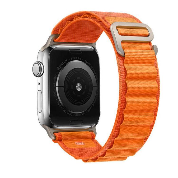 For Apple Watch 42mm / 41mm / 40mm / 38mm xDfind Aline Nylon Loop Watch Band(Orange) by xDfind