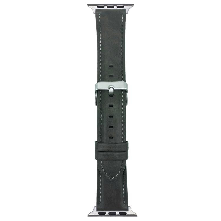For Apple Watch 46mm / 49mm / 45mm / 44mm xDfind Crazy Horse Texture Leather Watch Band(Green) by xDfind