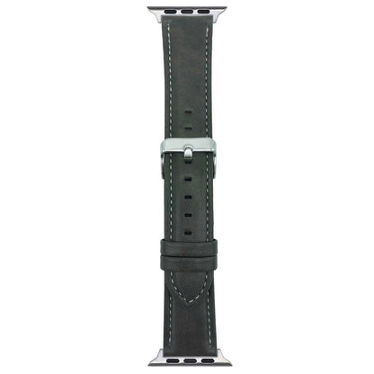 For Apple Watch 46mm / 49mm / 45mm / 44mm xDfind Crazy Horse Texture Leather Watch Band(Green) by xDfind