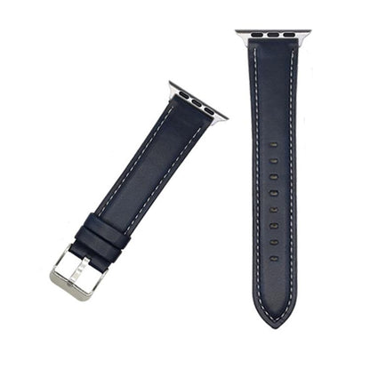 For Apple Watch 42mm / 41mm / 40mm / 38mm xDfind Crazy Horse Texture Leather Watch Band(Dark Blue) by xDfind