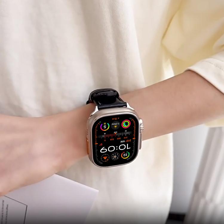 For Apple Watch 42mm / 41mm / 40mm / 38mm xDfind Crazy Horse Texture Leather Watch Band(Green) by xDfind