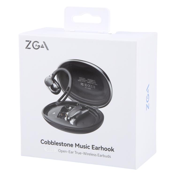 ZGA GS22 Pebble Open Wireless Bluetooth Earphone(Black) by ZGA