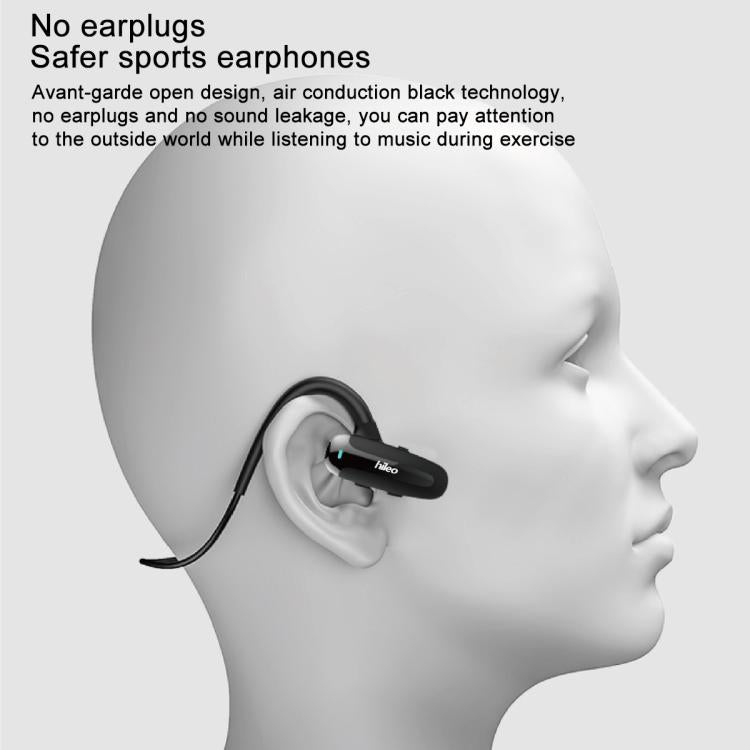 Hileo Hi70 Ear-Hook Sports Air Conduction Wireless Earphone(Deep Green) by Hileo