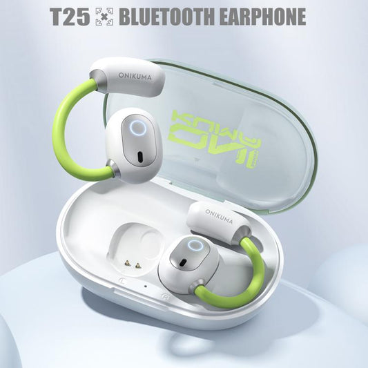 ONIKUMA T25 Sport Wireless Bluetooth Earphone(White) by ONIKUMA