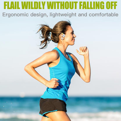 ONIKUMA T25 Sport Wireless Bluetooth Earphone(White) by ONIKUMA