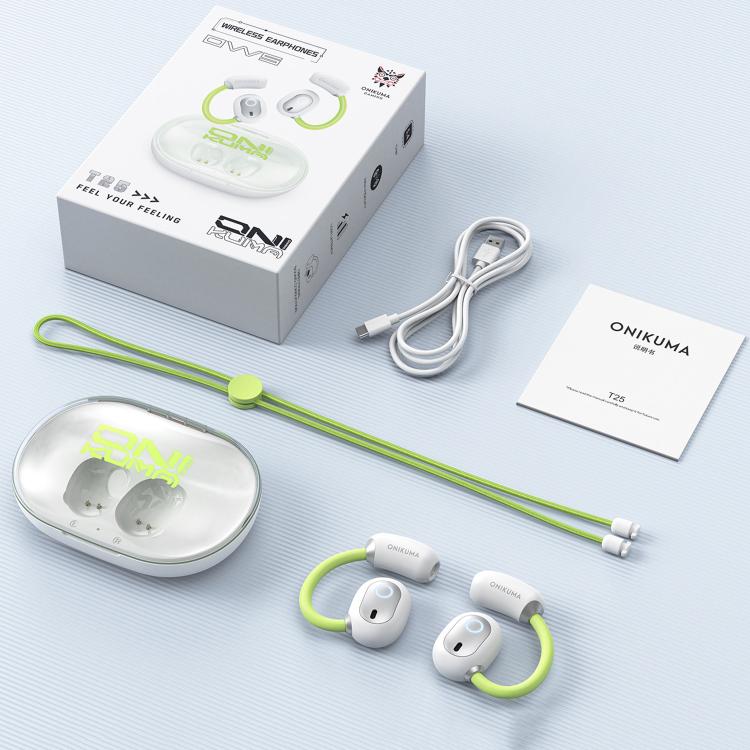 ONIKUMA T25 Sport Wireless Bluetooth Earphone(White) by ONIKUMA