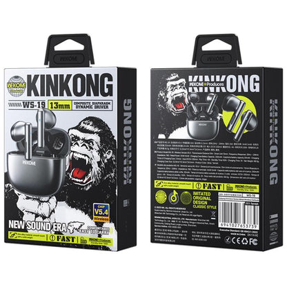 WK WS-19 Kinvoice Series Metal TWS Wireless Earbuds(Silver) by WK