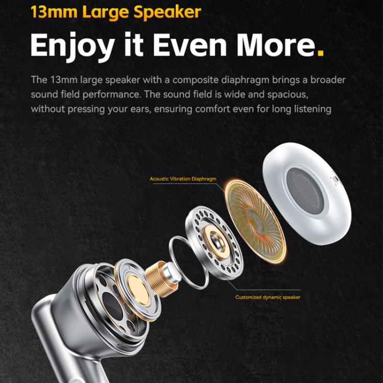 WK WS-19 Kinvoice Series Metal TWS Wireless Earbuds(Silver) by WK