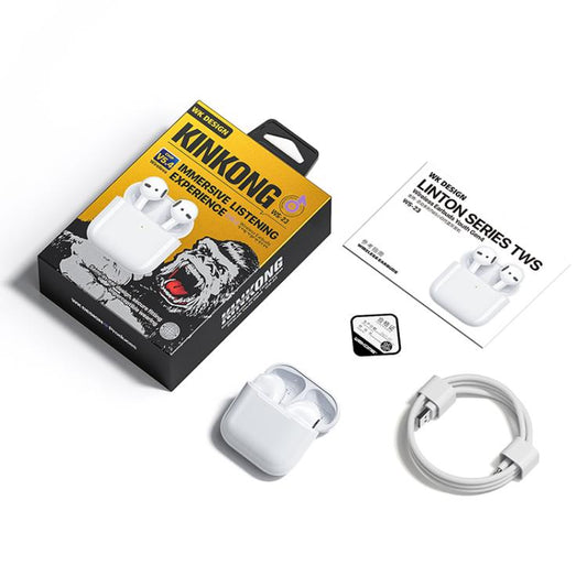 WK WS-23 Liton Series TWS Wireless Earbuds Youth Gen4(White) by WK