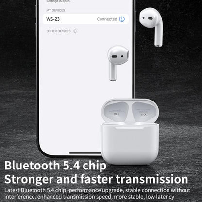 WK WS-23 Liton Series TWS Wireless Earbuds Youth Gen4(White) by WK