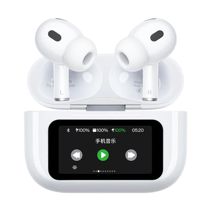 WK WS-26 Liton Series ANC+ENC Wireless Earbuds with Smart Color Screen(White) by WK