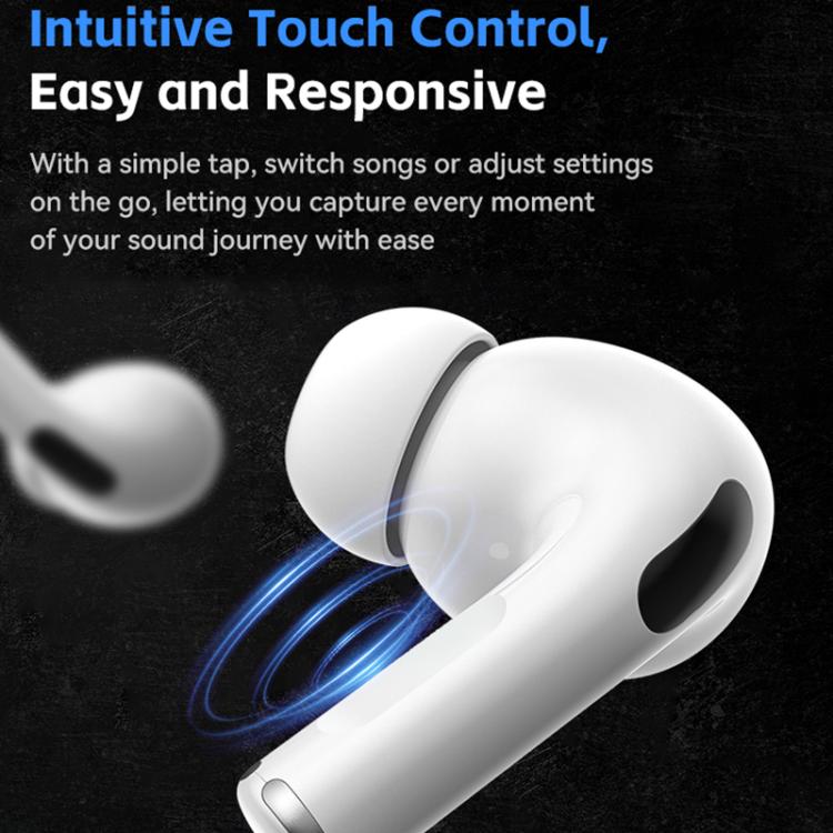 WK WS-26 Liton Series ANC+ENC Wireless Earbuds with Smart Color Screen(White) by WK