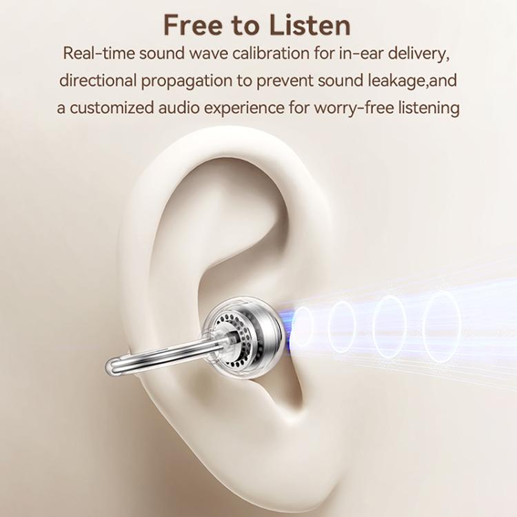 USAMS Echo R02 Clip-On Wireless Bluetooth Earphones(Tarnish) by USAMS