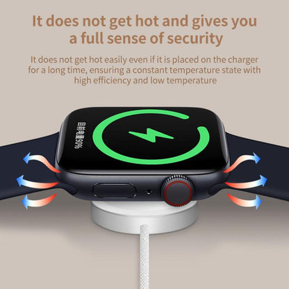 For Apple Watch Series xDfind Aluminum Alloy Shell Magnetic Wireless Watch Charger, Interface:USB-A(White) by xDfind