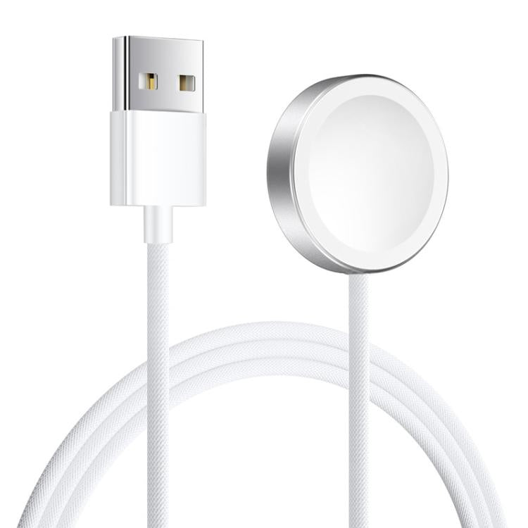 For Apple Watch Series xDfind Aluminum Alloy Shell Magnetic Wireless Watch Charger, Interface:USB-A(White) by xDfind