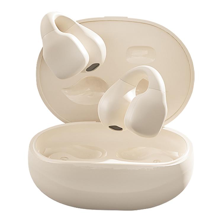 Langsdom TS03 Pro Clip-On Wireless Bluetooth Earphones(Beige) by Langsdom