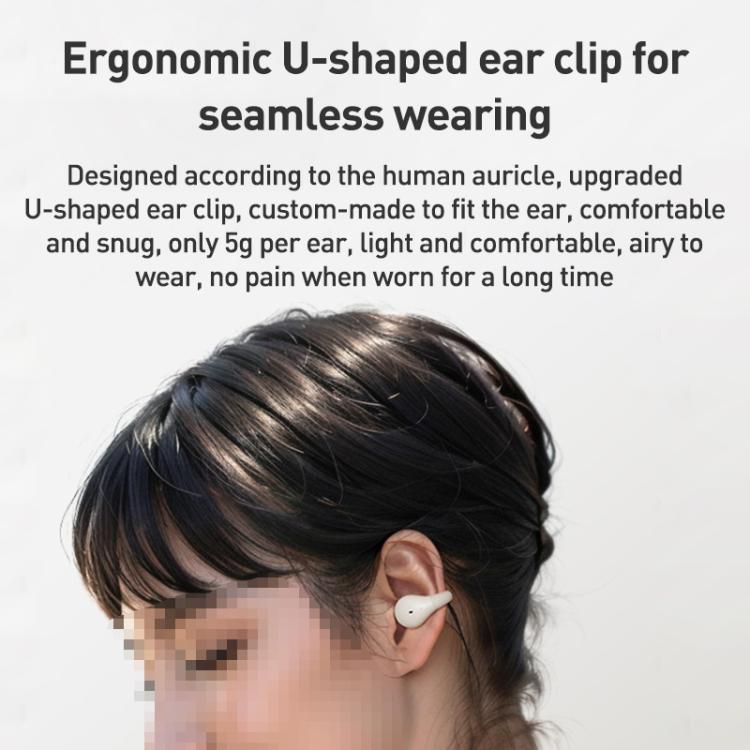 Langsdom TS03 Pro Clip-On Wireless Bluetooth Earphones(Beige) by Langsdom