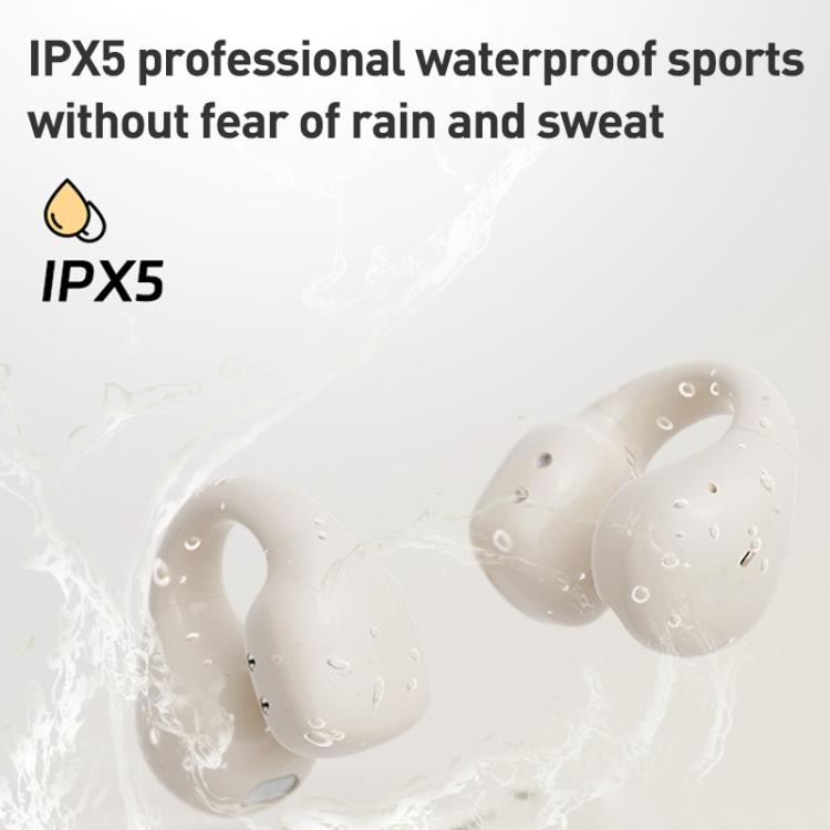 Langsdom TS03 Pro Clip-On Wireless Bluetooth Earphones(Beige) by Langsdom