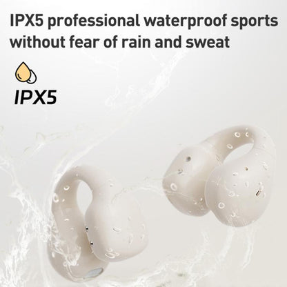 Langsdom TS03 Pro Clip-On Wireless Bluetooth Earphones(Beige) by Langsdom