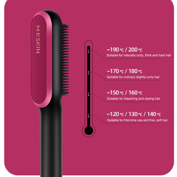 K-SKIN KD3800 PTC Heating Hair Straightening Curler Comb Iron(EU Plug) by K-SKIN