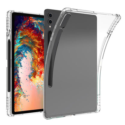 For Samsung Galaxy Tab S8+ / S7+ / S7 FE Highly Transparent TPU Full Thicken Corners Shockproof Protective Case with Pen Slot(Transparent) by bashfashion