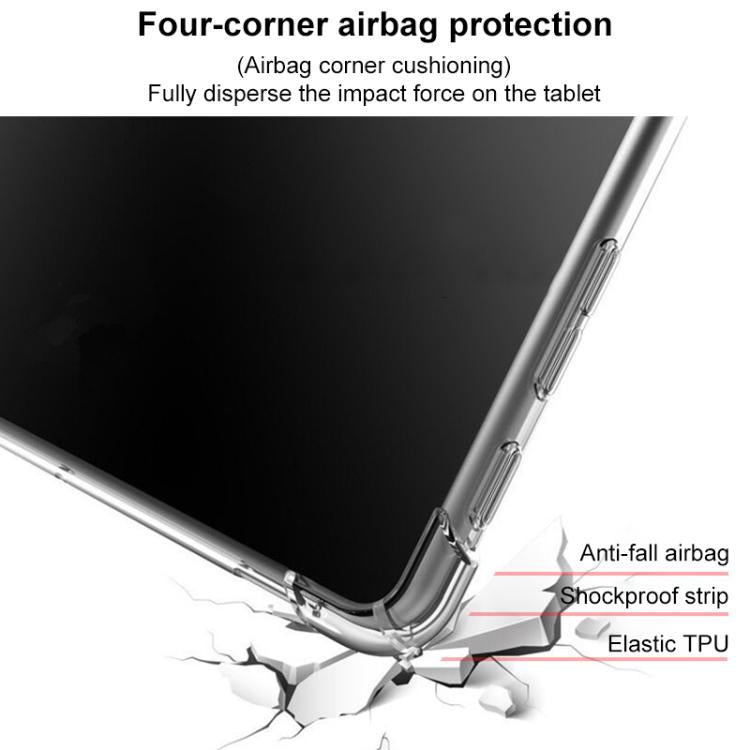 For Samsung Galaxy Tab S8+ / S7+ / S7 FE Highly Transparent TPU Full Thicken Corners Shockproof Protective Case with Pen Slot(Transparent) by bashfashion