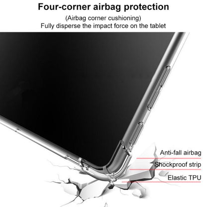 For Samsung Galaxy Tab S8+ / S7+ / S7 FE Highly Transparent TPU Full Thicken Corners Shockproof Protective Case with Pen Slot(Transparent) by bashfashion