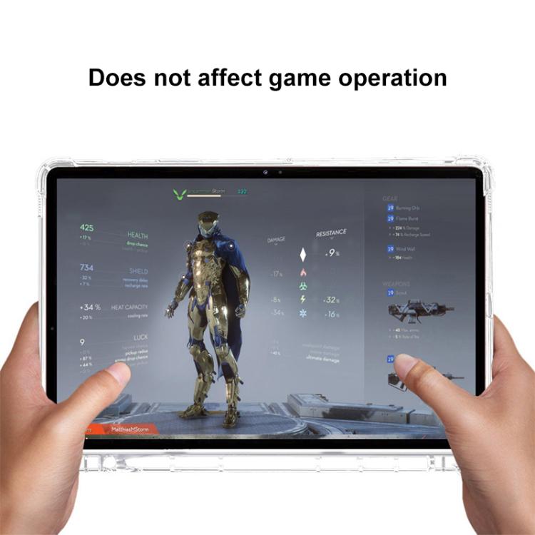 For Samsung Galaxy Tab S8+ / S7+ / S7 FE Highly Transparent TPU Full Thicken Corners Shockproof Protective Case with Pen Slot(Transparent) by bashfashion