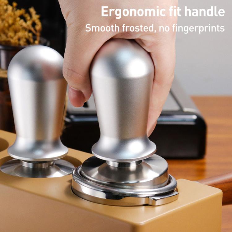 Stainless Steel Coffee Powder Hammer Pressure Powder Tampon, Size:51mm Black by bashfashion