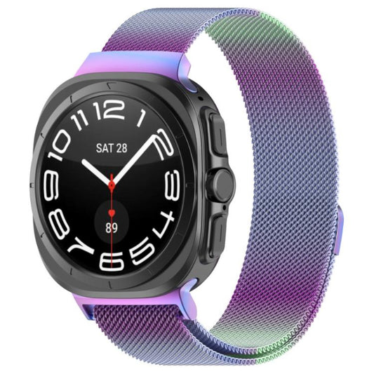 For Samsung Galaxy Watch Ultra 47mm / Ultra 2025 xDfind Milan Magnetic Stainless Steel Watch Band(Colorful) by xDfind