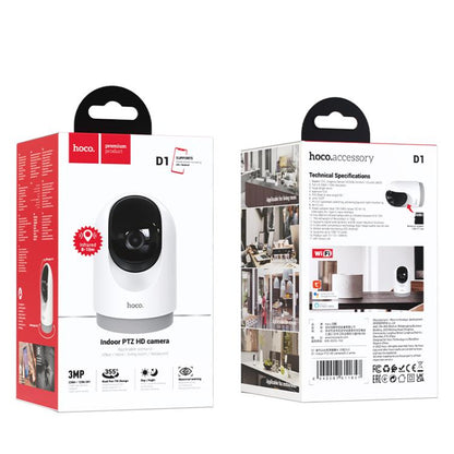 hoco D1 3MP 2.4G WiFi Indoor PTZ HD Camera(UK Plug) by hoco